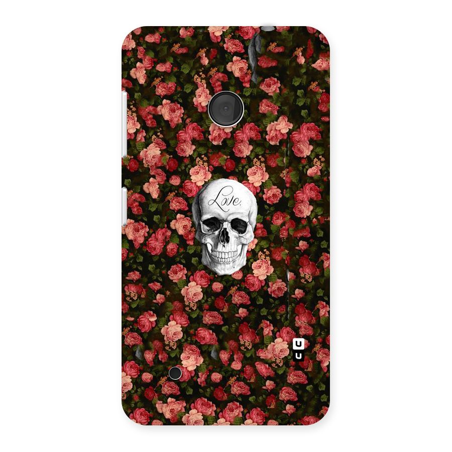 Floral Skull Love Back Case for Lumia 530