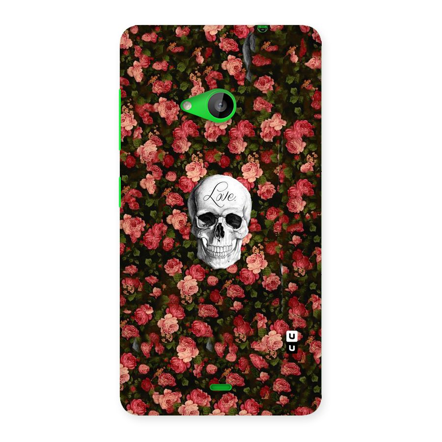 Floral Skull Love Back Case for Lumia 535