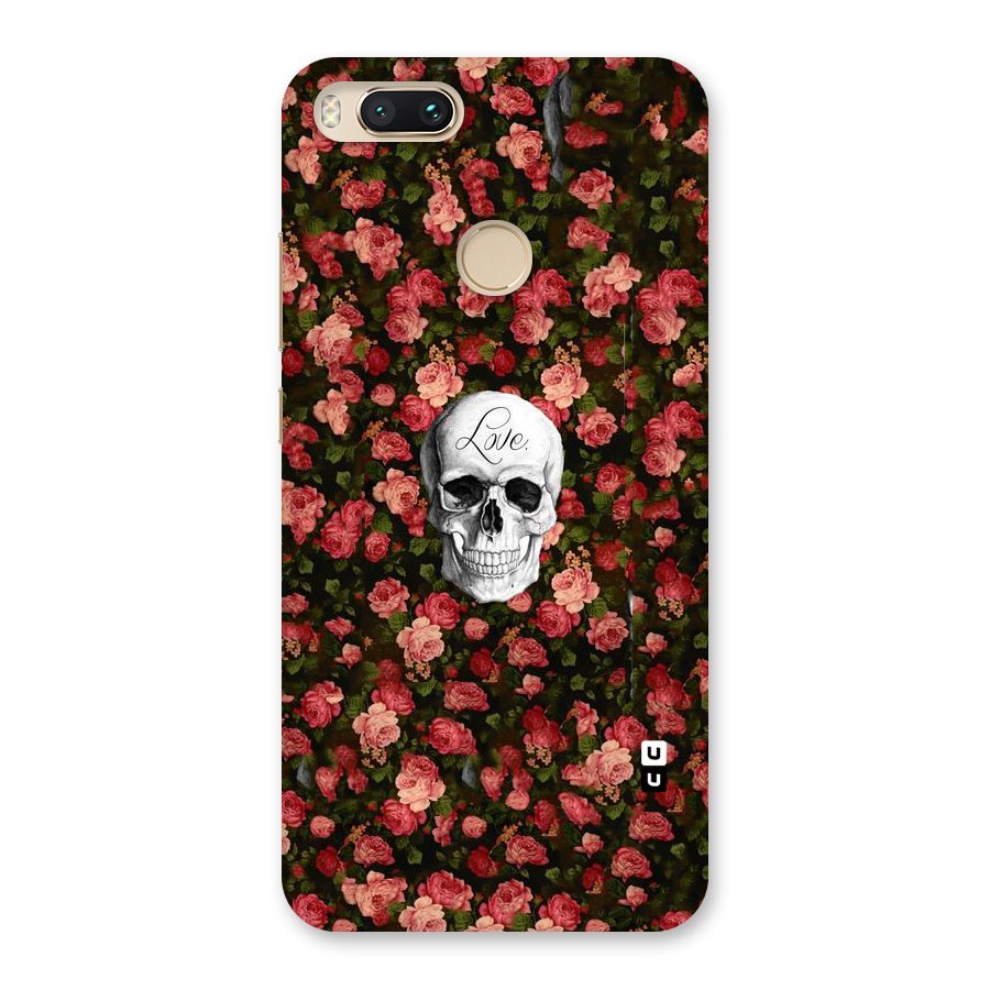 Floral Skull Love Back Case for Mi A1