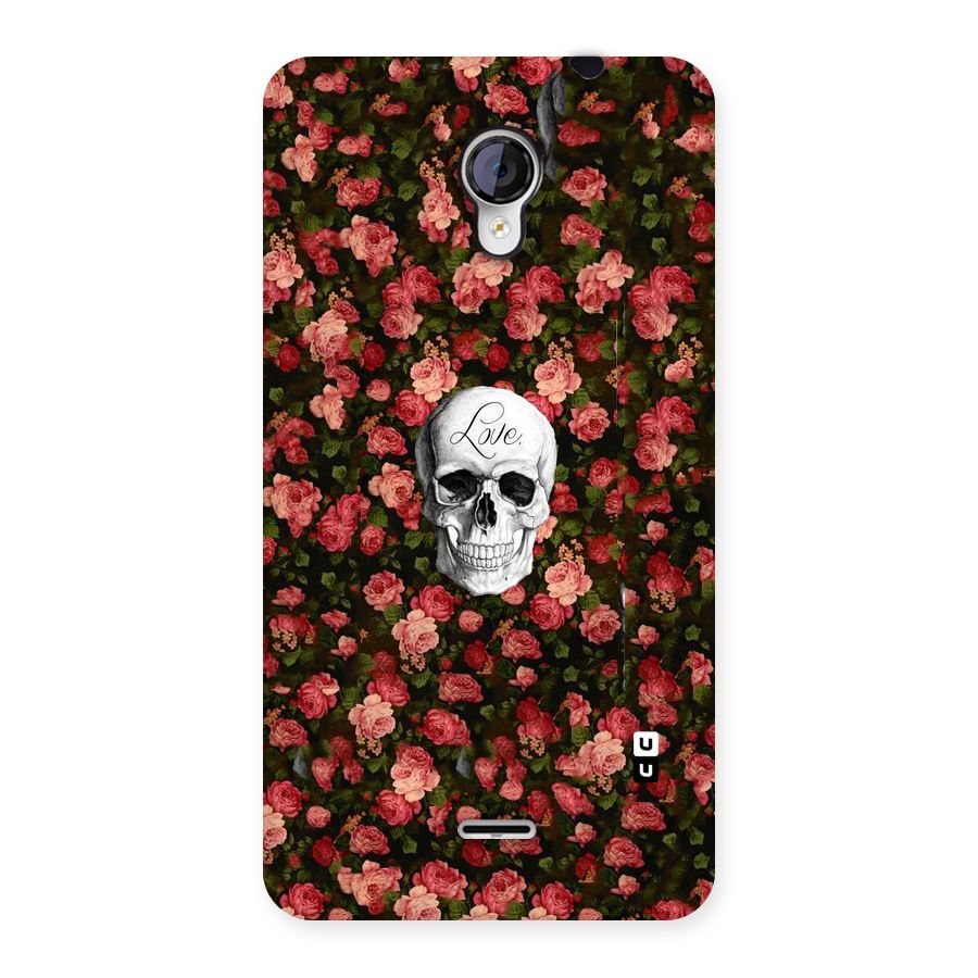 Floral Skull Love Back Case for Micromax Unite 2 A106