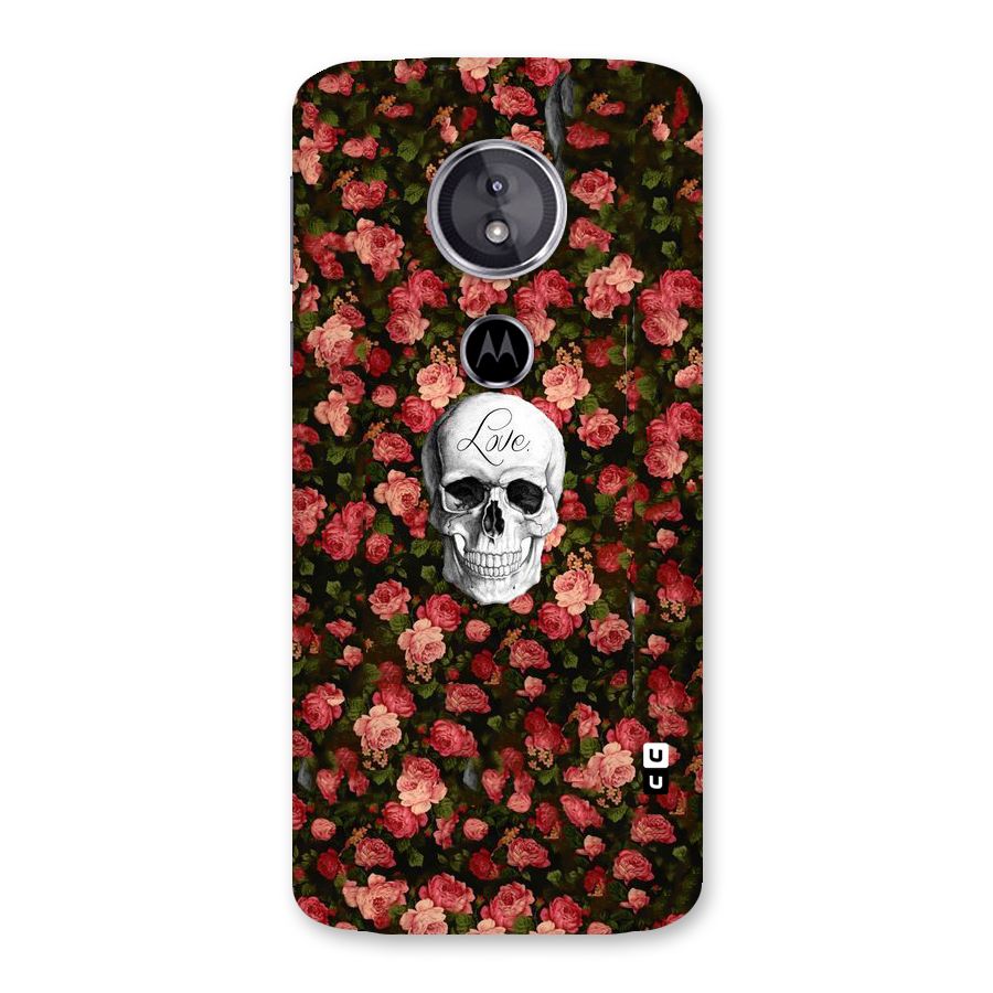 Floral Skull Love Back Case for Moto E5