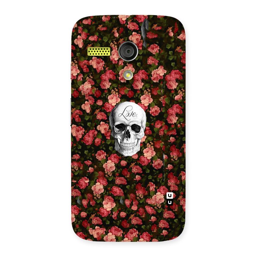 Floral Skull Love Back Case for Moto G