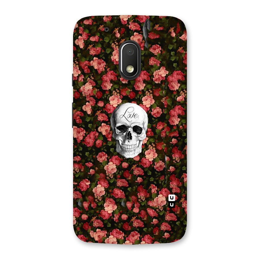 Floral Skull Love Back Case for Moto G4 Play