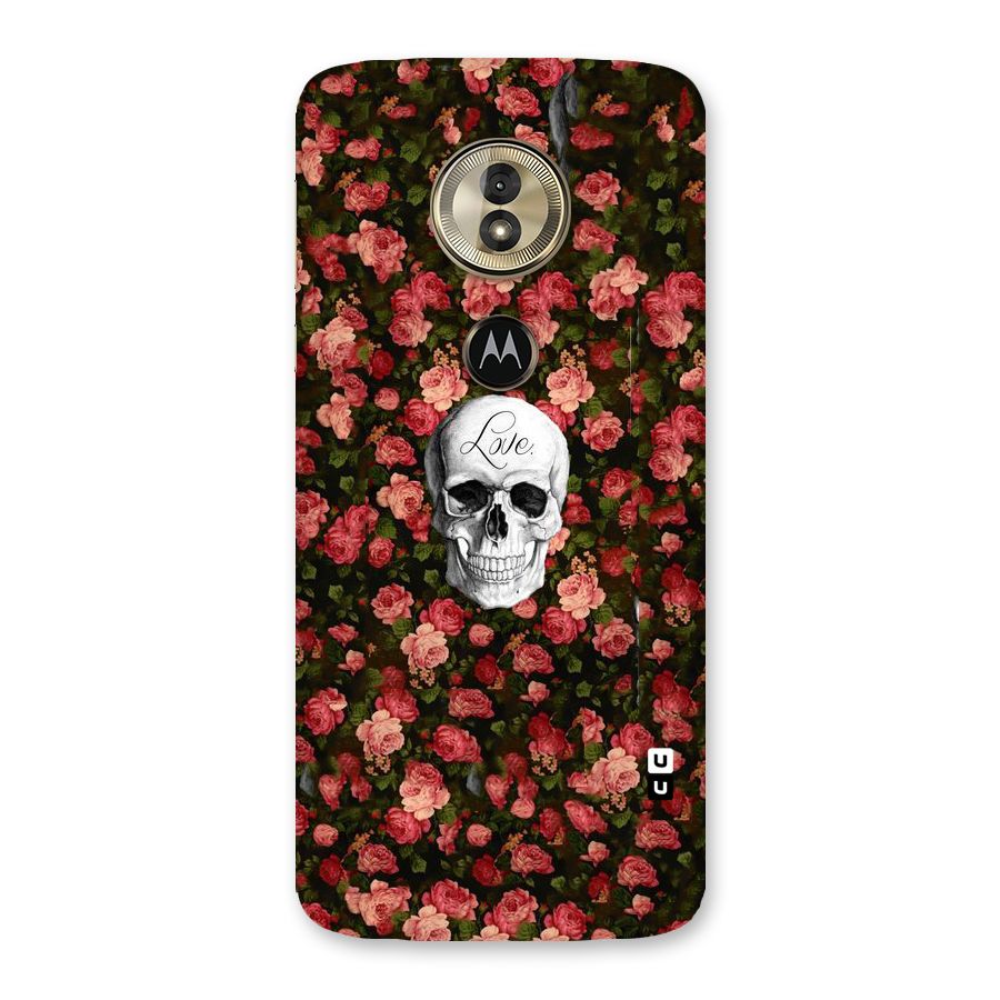 Floral Skull Love Back Case for Moto G6 Play