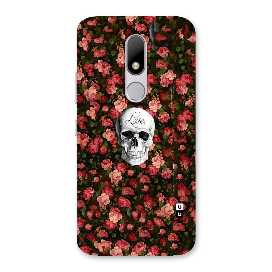 Floral Skull Love Back Case for Moto M