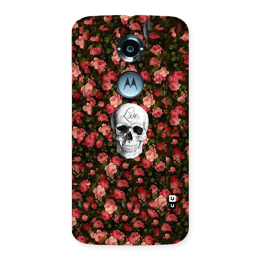 Floral Skull Love Back Case for Moto X 2nd Gen