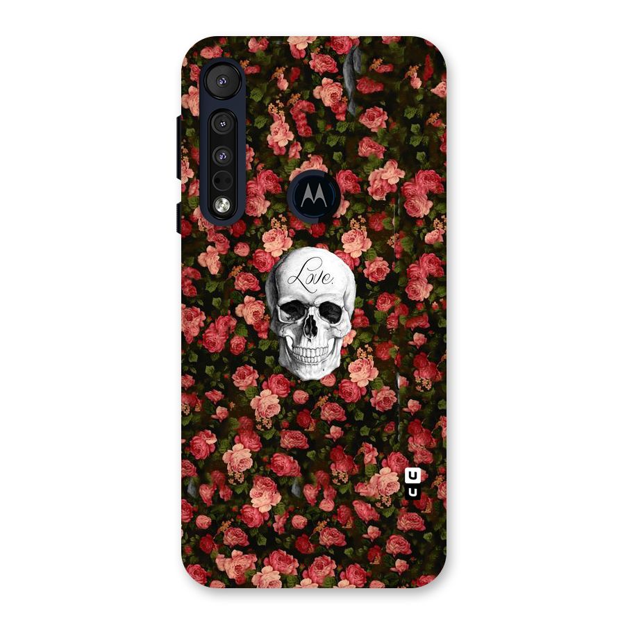 Floral Skull Love Back Case for Motorola One Macro