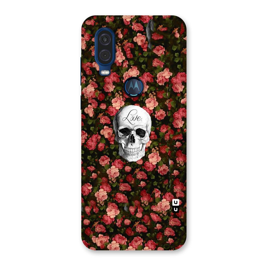 Floral Skull Love Back Case for Motorola One Vision