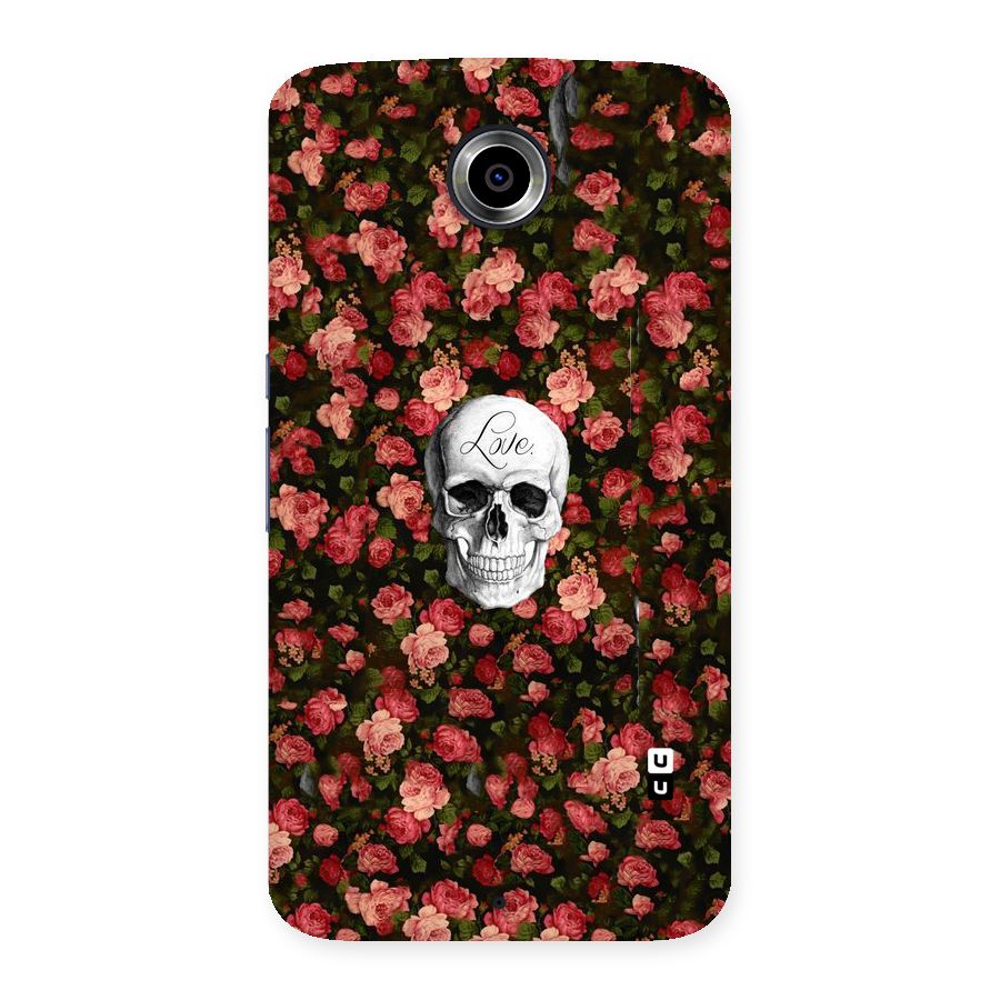 Floral Skull Love Back Case for Nexsus 6