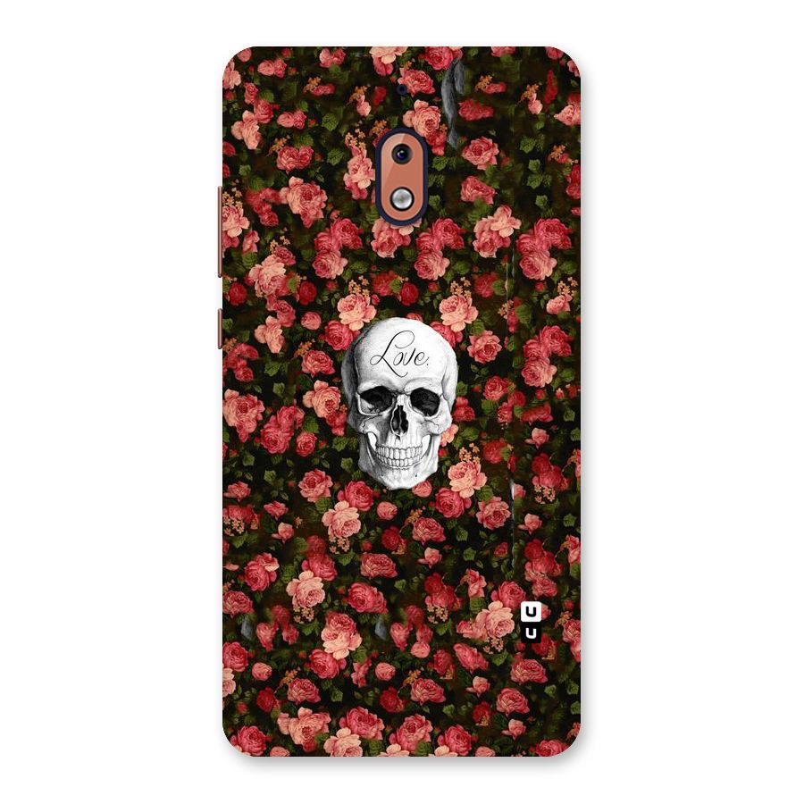Floral Skull Love Back Case for Nokia 2.1