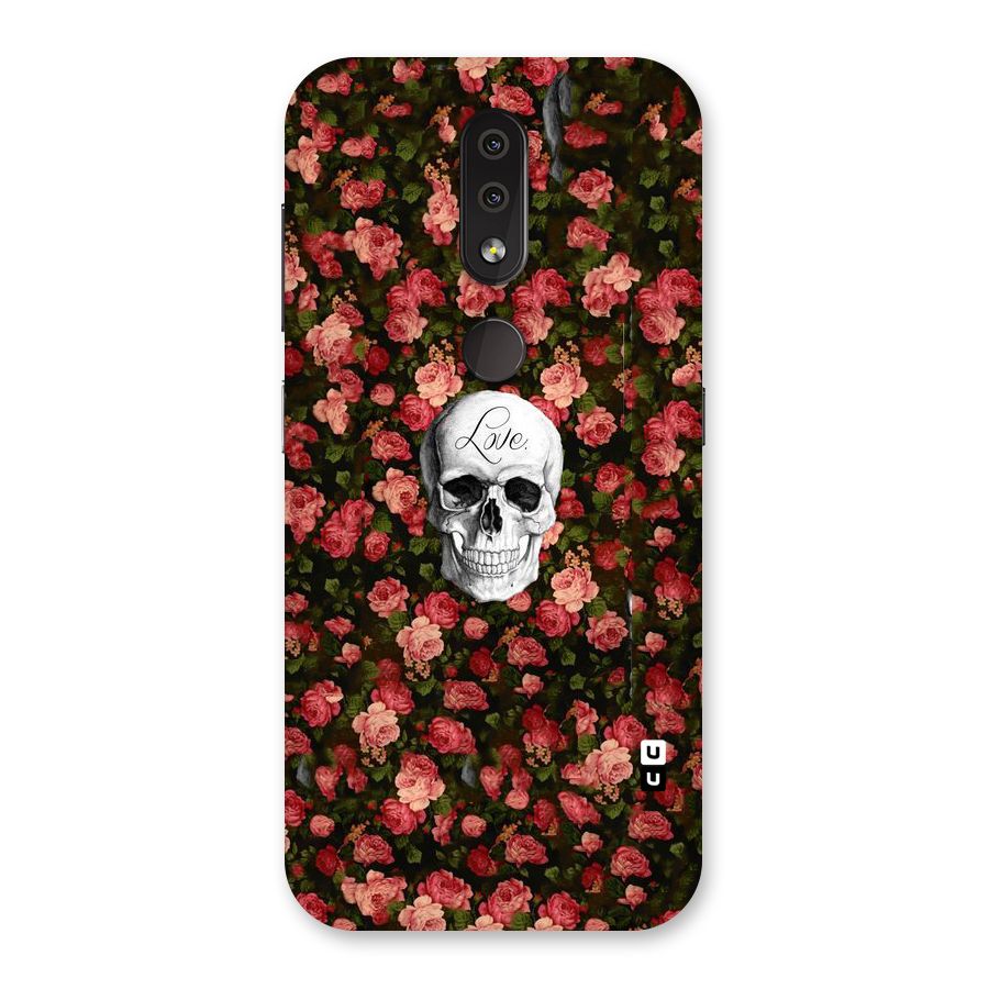 Floral Skull Love Back Case for Nokia 4.2
