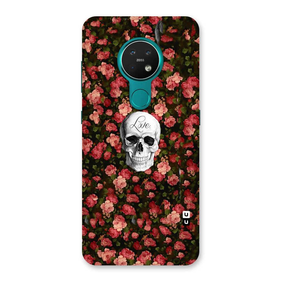 Floral Skull Love Back Case for Nokia 7.2