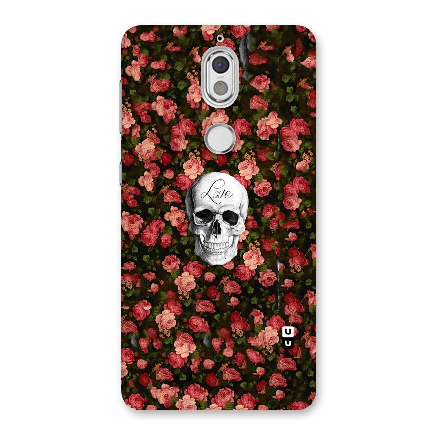 Floral Skull Love Back Case for Nokia 7
