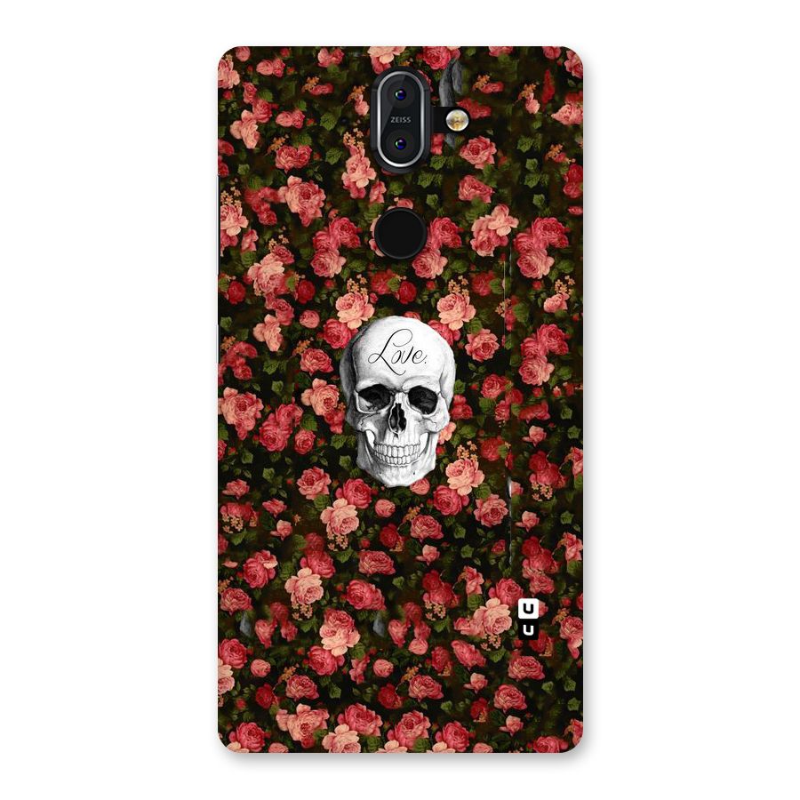 Floral Skull Love Back Case for Nokia 8 Sirocco