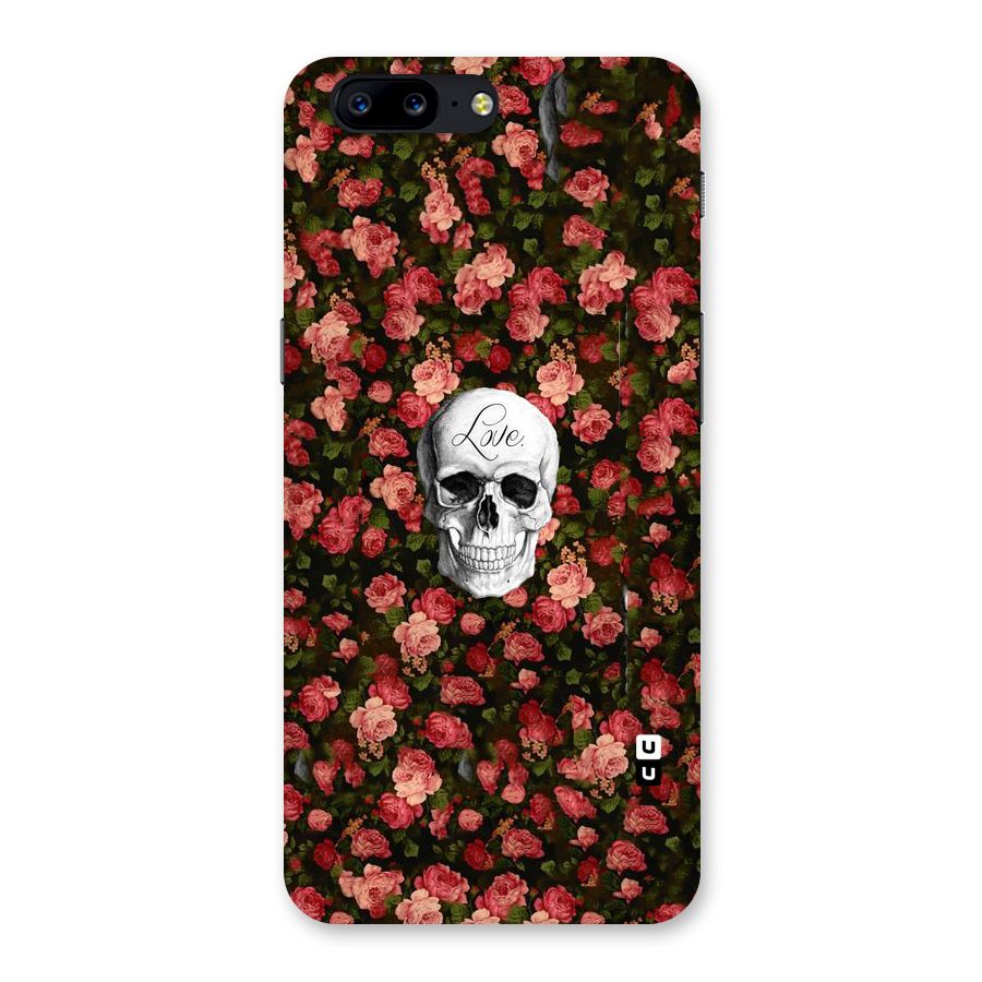 Floral Skull Love Back Case for OnePlus 5