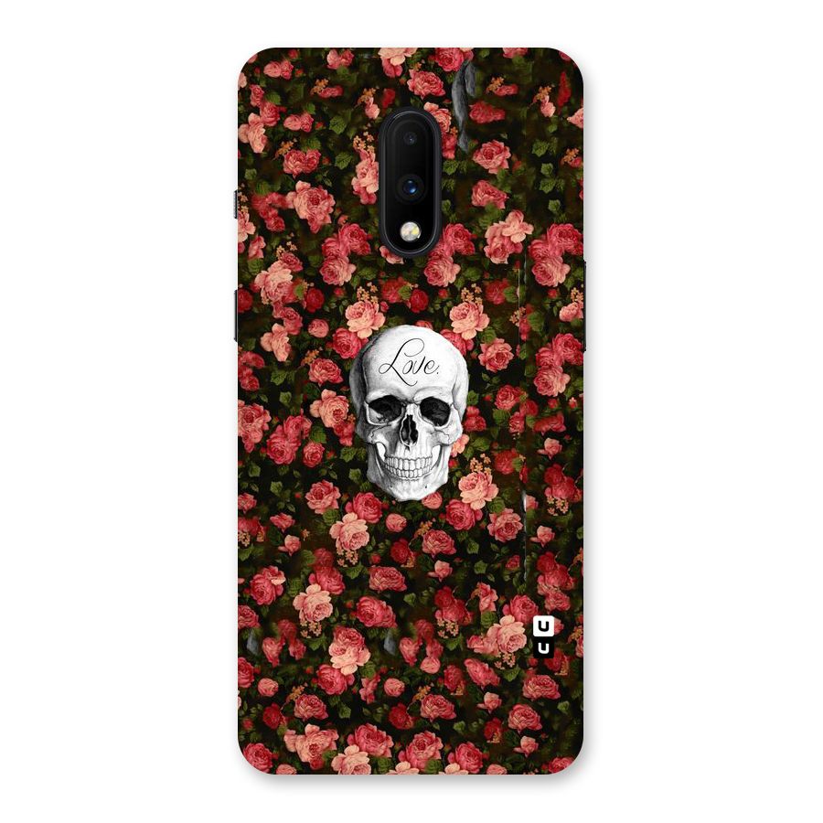 Floral Skull Love Back Case for OnePlus 7