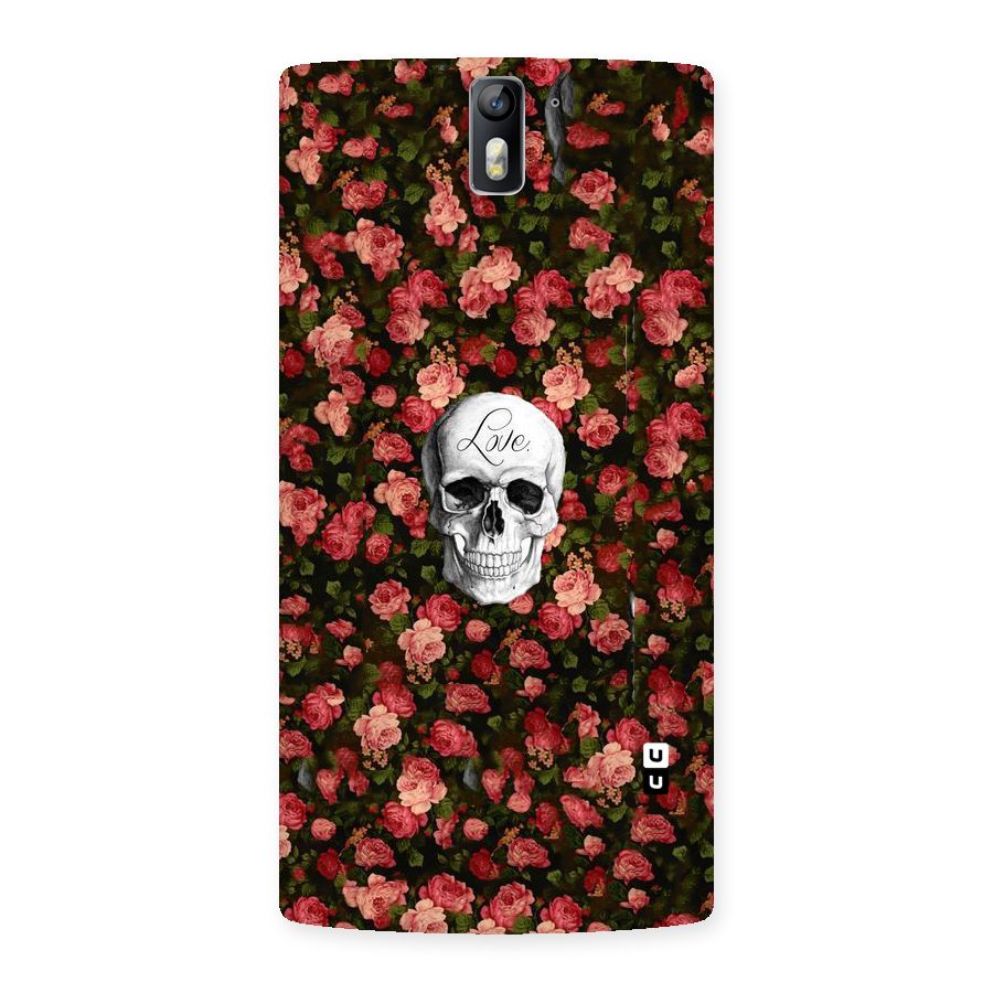 Floral Skull Love Back Case for One Plus One
