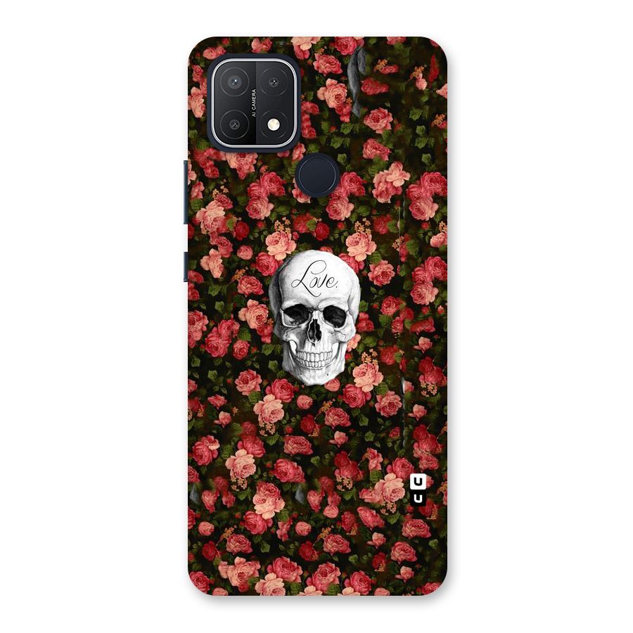 Floral Skull Love Back Case for Oppo A15