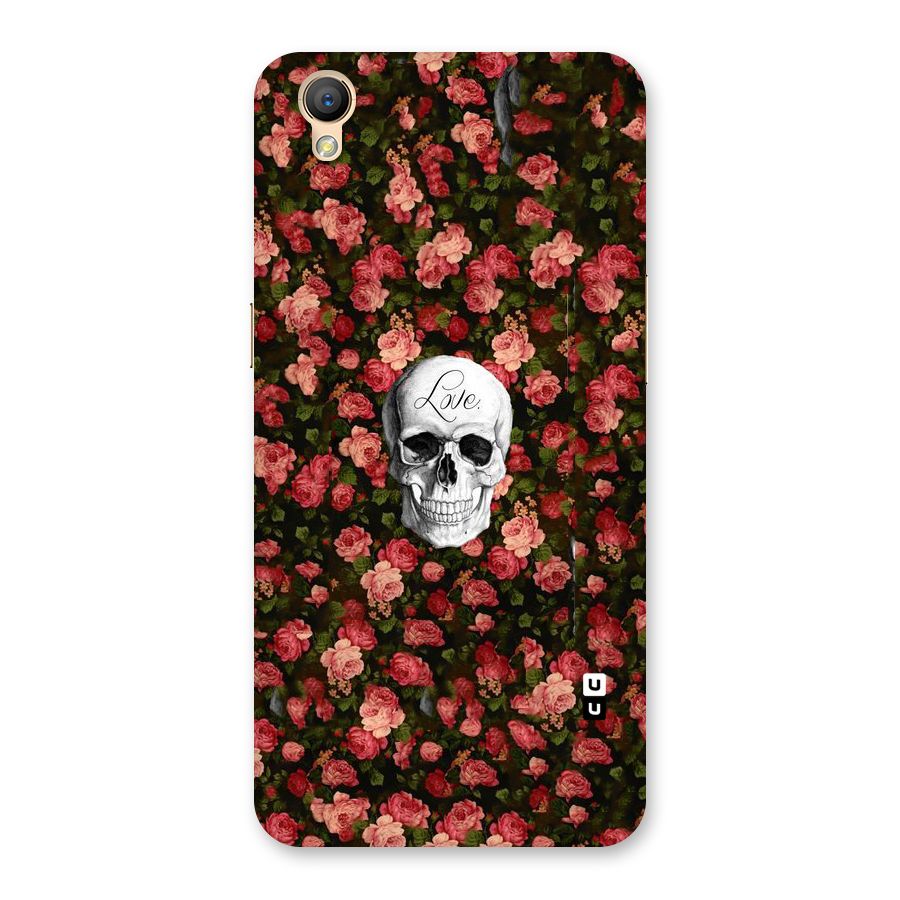 Floral Skull Love Back Case for Oppo A37
