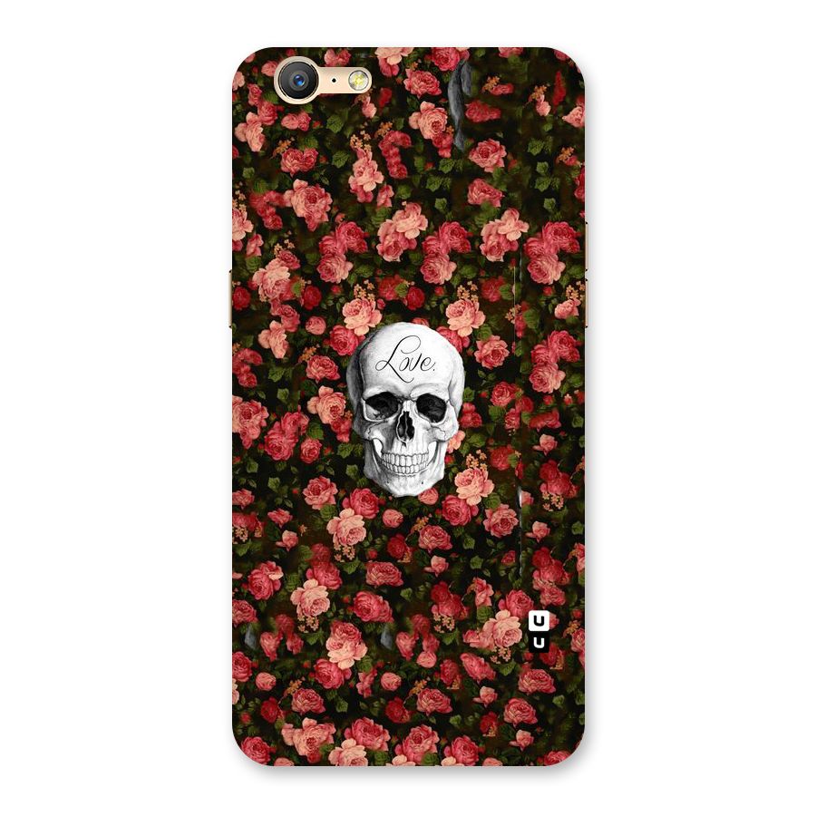 Floral Skull Love Back Case for Oppo A39