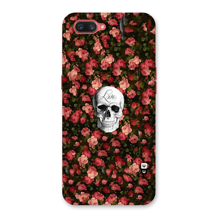 Floral Skull Love Back Case for Oppo A3s