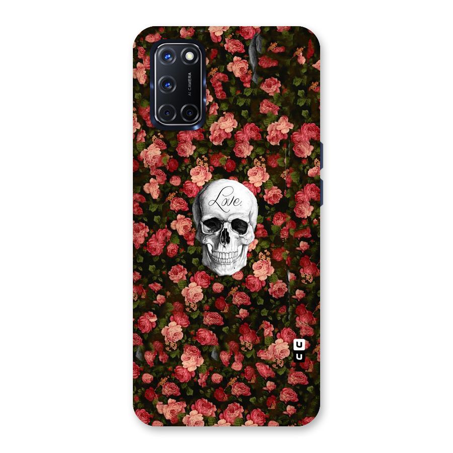 Floral Skull Love Back Case for Oppo A52
