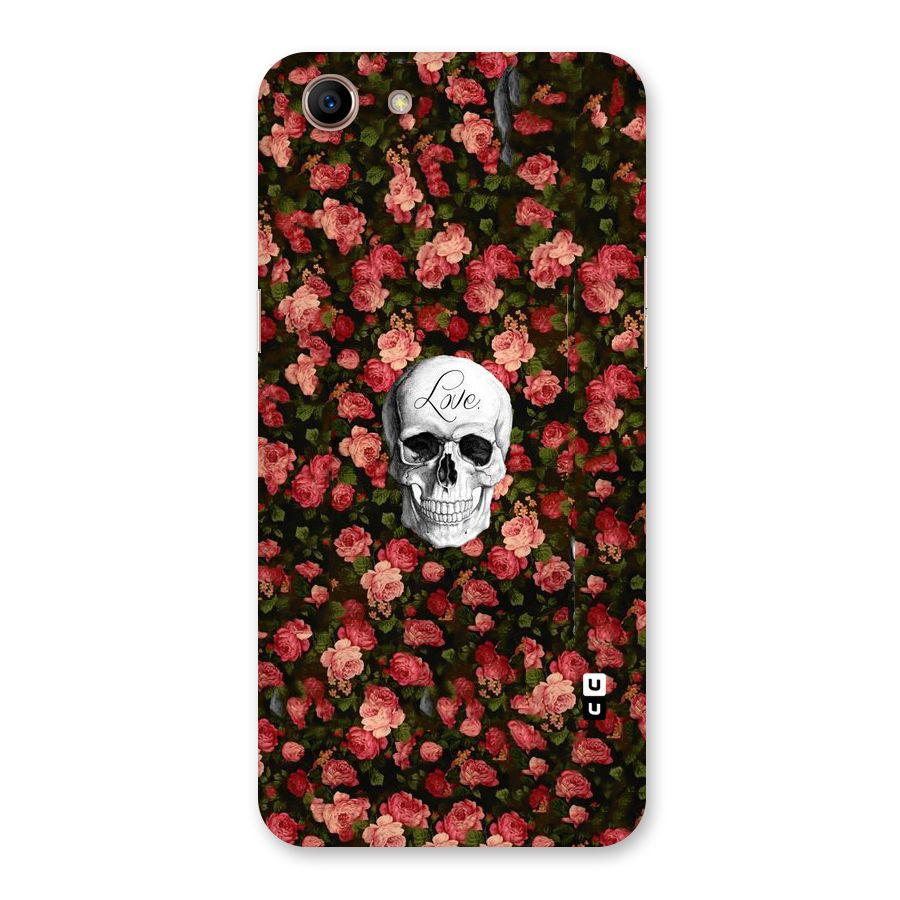 Floral Skull Love Back Case for Oppo A83 (2018)