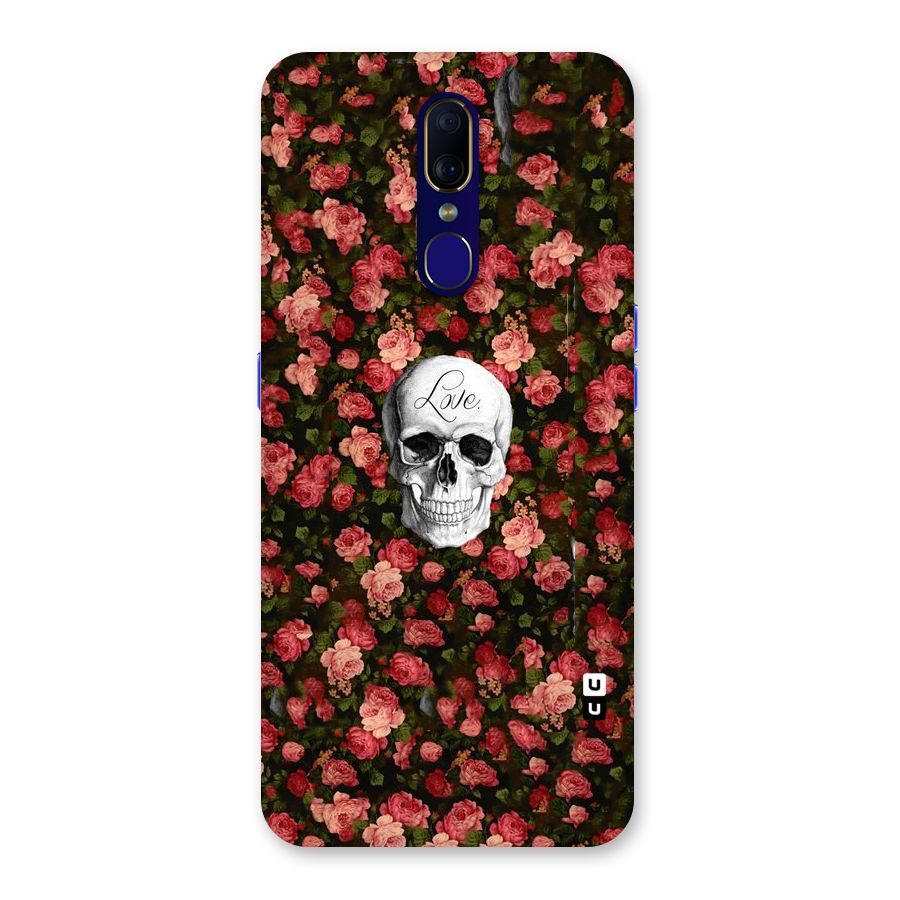 Floral Skull Love Back Case for Oppo A9
