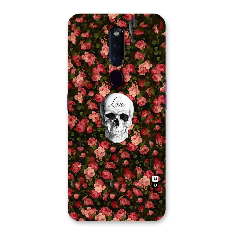 Floral Skull Love Back Case for Oppo F11 Pro