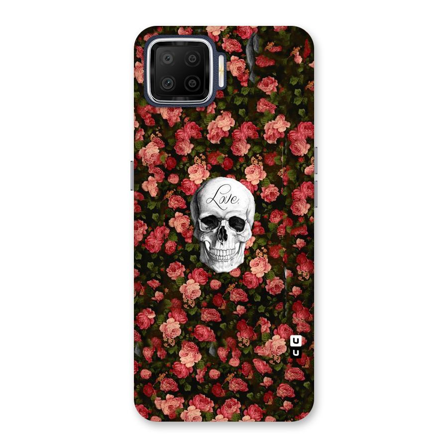 Floral Skull Love Back Case for Oppo F17