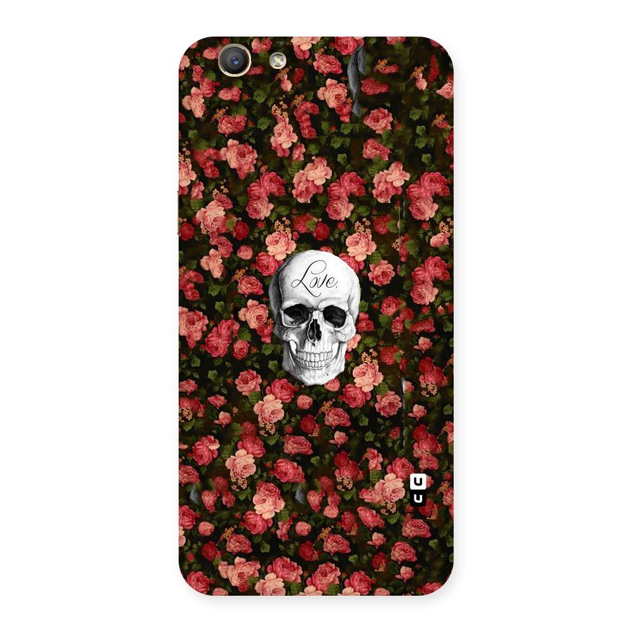 Floral Skull Love Back Case for Oppo F1s