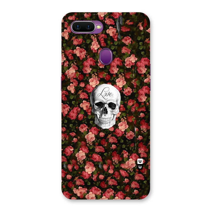 Floral Skull Love Back Case for Oppo F9