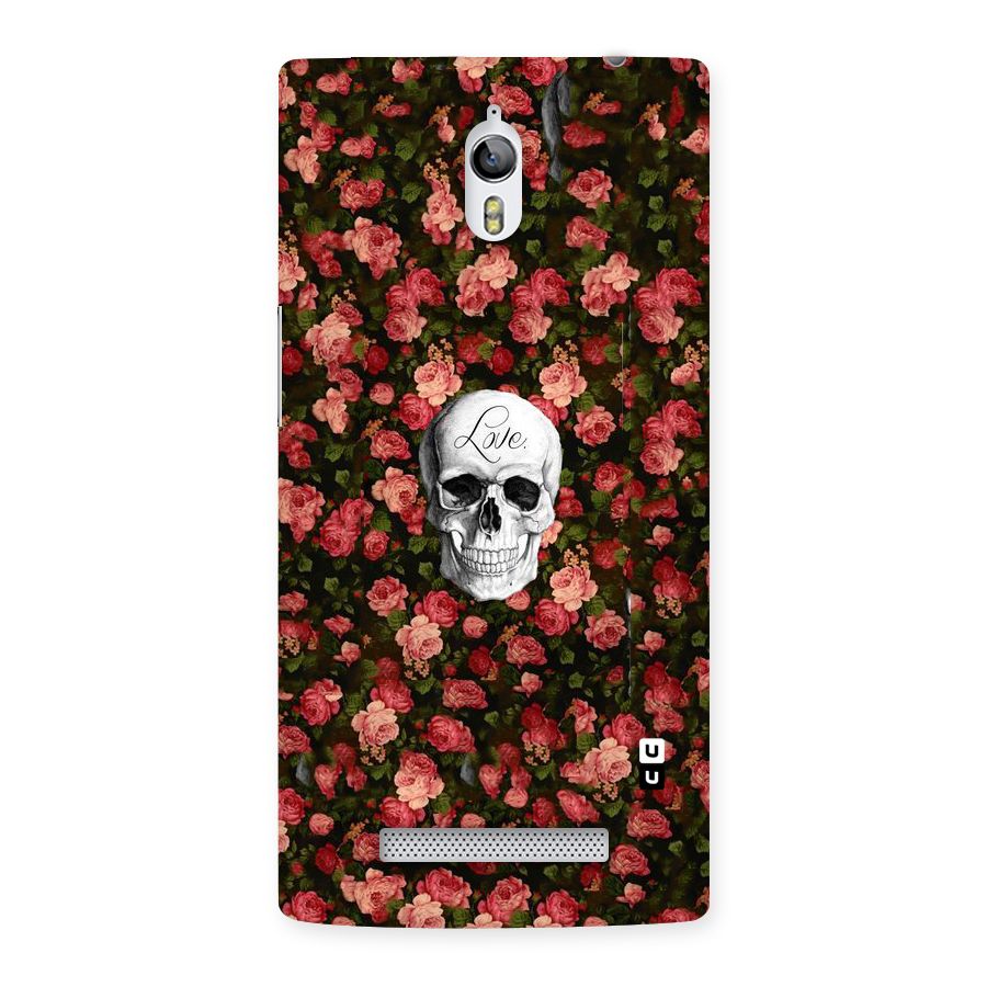 Floral Skull Love Back Case for Oppo Find 7