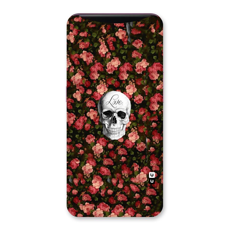 Floral Skull Love Back Case for Oppo Find X