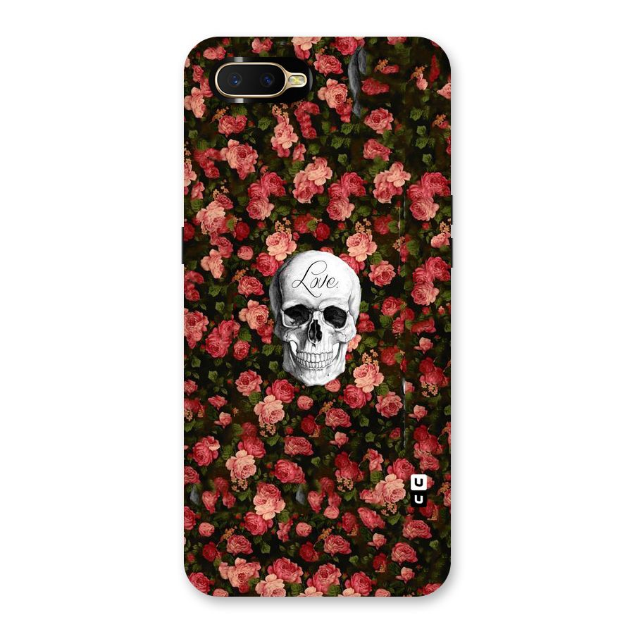 Floral Skull Love Back Case for Oppo K1