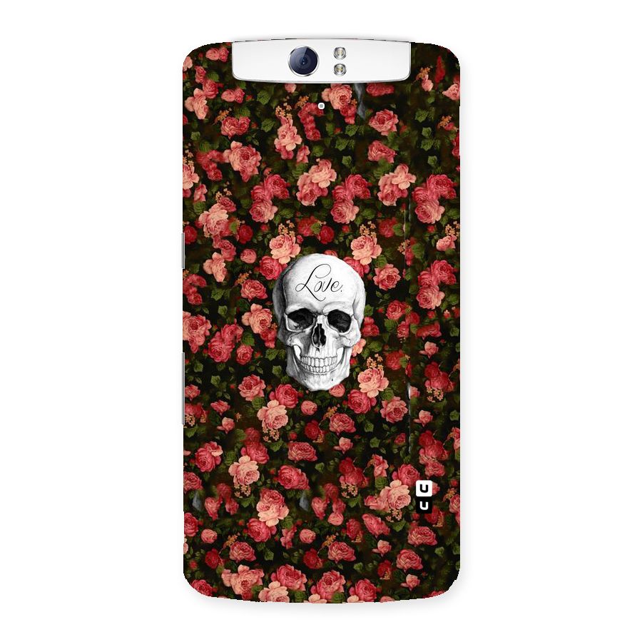 Floral Skull Love Back Case for Oppo N1