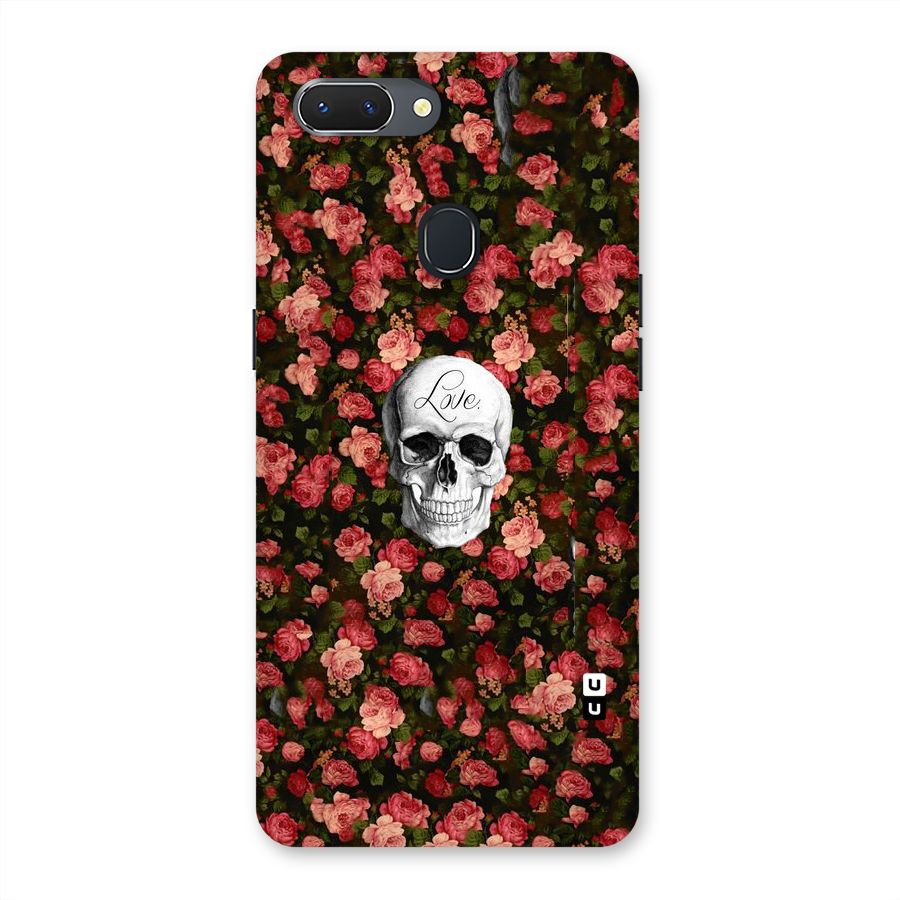 Floral Skull Love Back Case for Oppo Realme 2