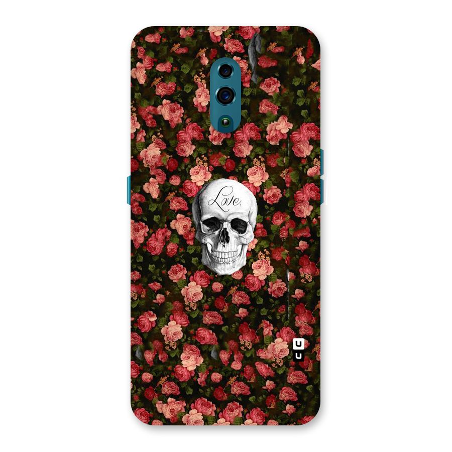 Floral Skull Love Back Case for Oppo Reno