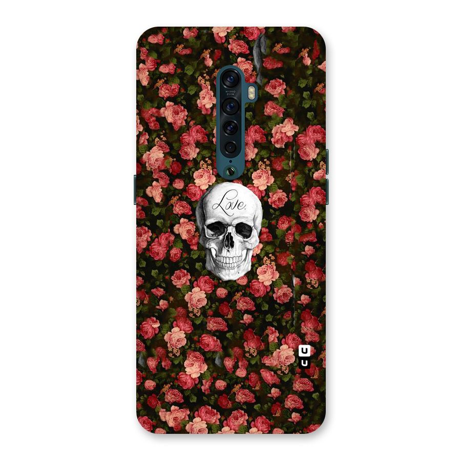 Floral Skull Love Back Case for Oppo Reno2