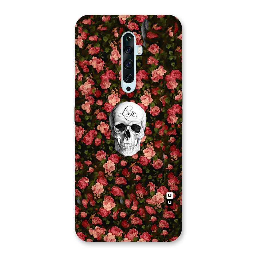 Floral Skull Love Back Case for Oppo Reno2 Z