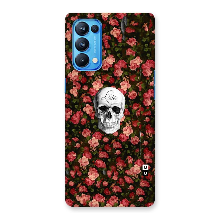 Floral Skull Love Back Case for Oppo Reno5 Pro 5G