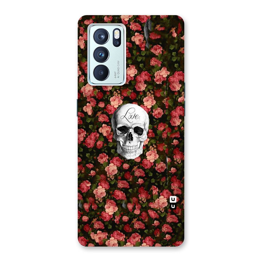 Floral Skull Love Back Case for Oppo Reno6 Pro 5G
