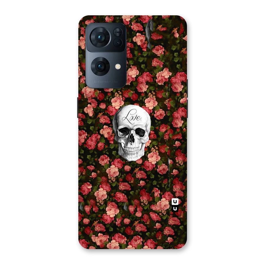 Floral Skull Love Back Case for Oppo Reno7 Pro 5G