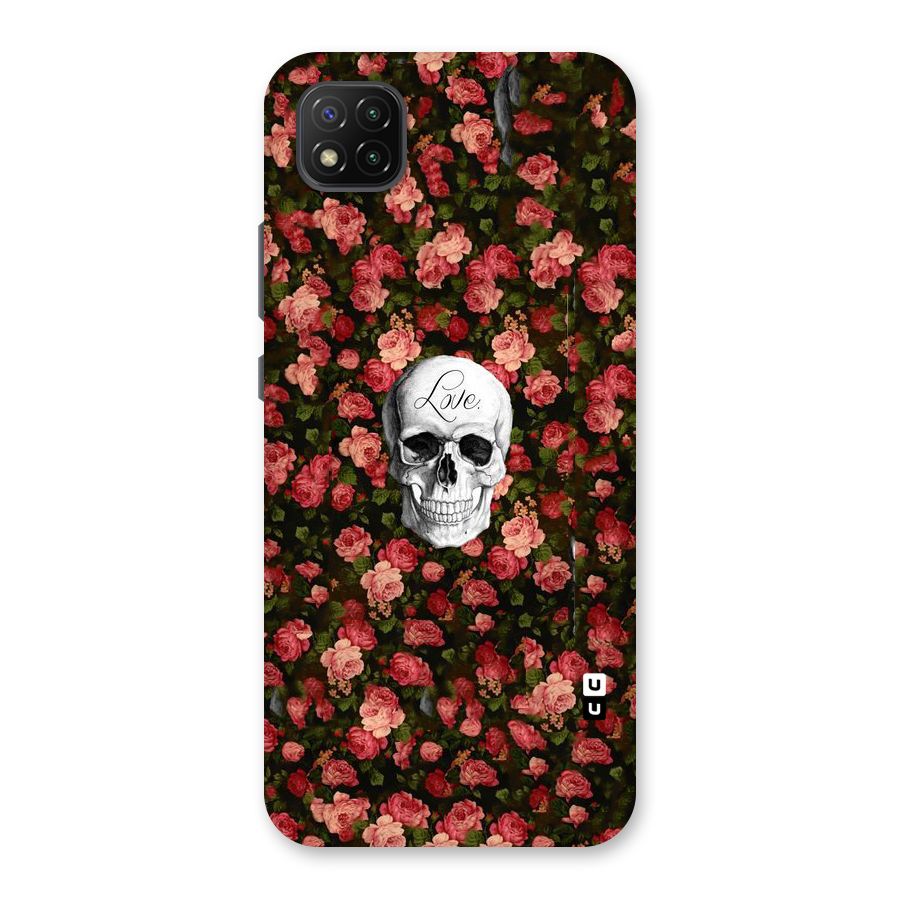 Floral Skull Love Back Case for Poco C3