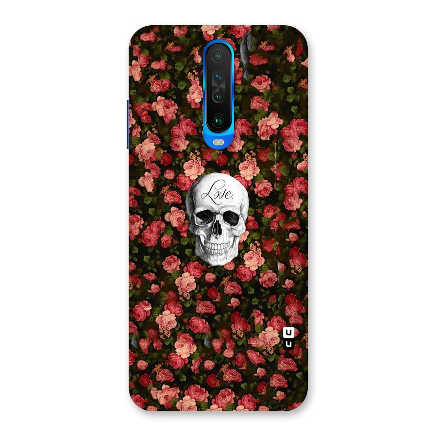 Floral Skull Love Back Case for Poco X2