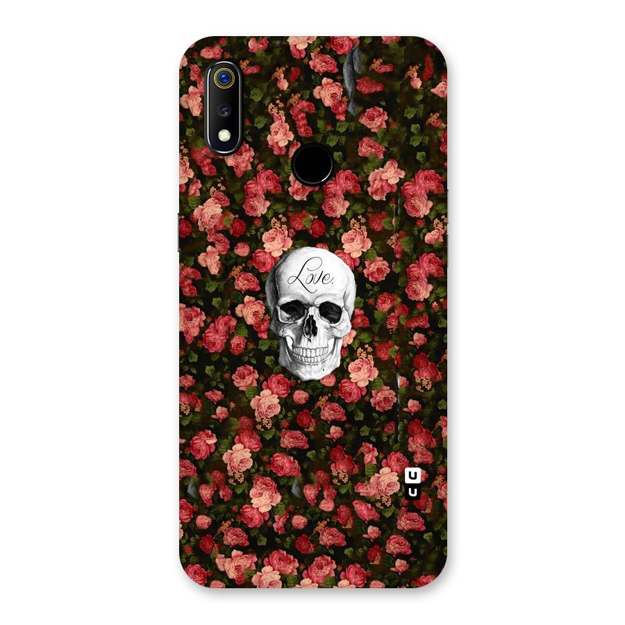 Floral Skull Love Back Case for Realme 3