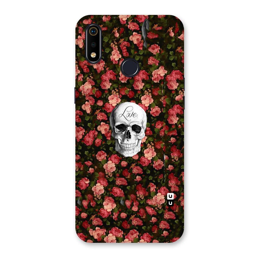 Floral Skull Love Back Case for Realme 3i