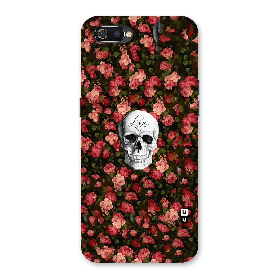 Floral Skull Love Back Case for Realme C2