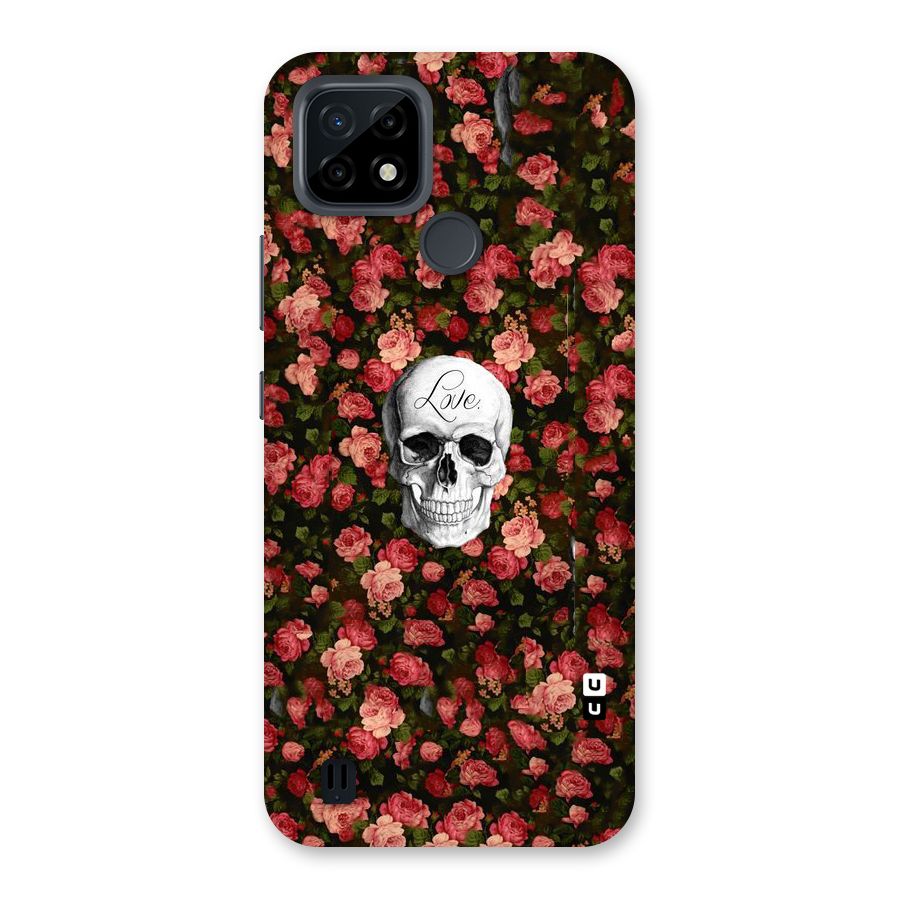 Floral Skull Love Back Case for Realme C21