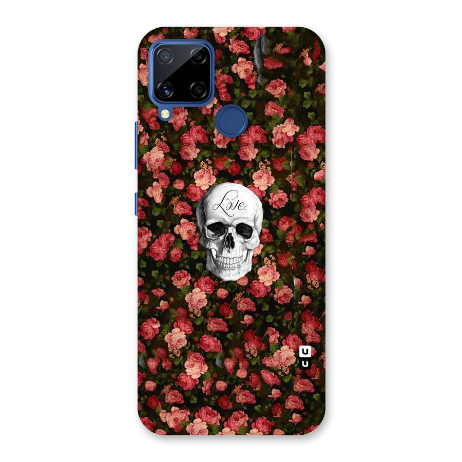 Floral Skull Love Back Case for Realme Narzo 30A